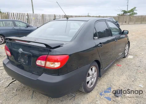 2004 Toyota Corolla S из США, поврежденный, VIN 2T1BR32E94C228891